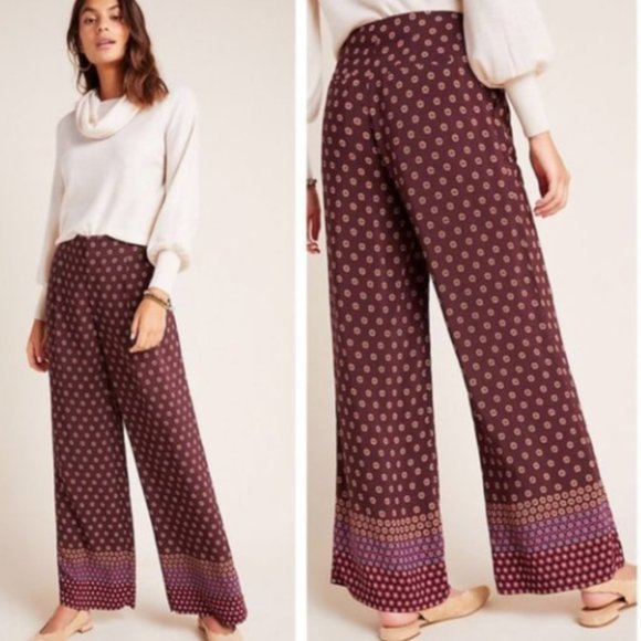 Anthropologie Pants - Anthropologie Marsden Geo Print Wide Leg Pants